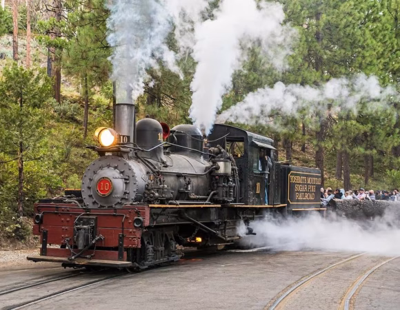Yosemite Mountain Sugar Pine Railroad Ride with Narration